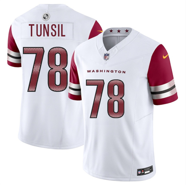Personalized Men’s Washington Commanders #78 Laremy Tunsil White 2025 F.U.S.E. Limited Stitched Football Jersey