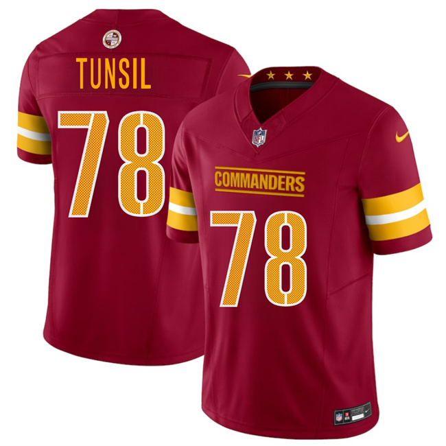 Personalized Men’s Washington Commanders #78 Laremy Tunsil Burgundy 2025 F.U.S.E. Limited Stitched Football Jersey