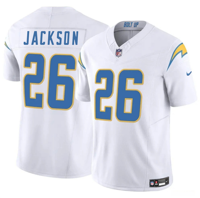 Personalized Men’s Los Angeles Chargers #26 Donte Jackson White 2024 F.U.S.E Limited Stitched Football Jersey
