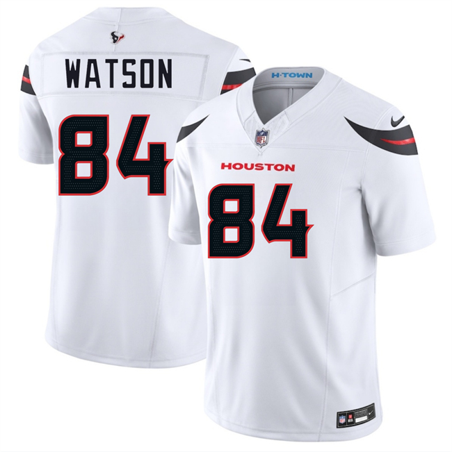 Personalized Men’s Houston Texans #84 Justin Watson White 2024 F.U.S.E. Limited Stitched Jersey