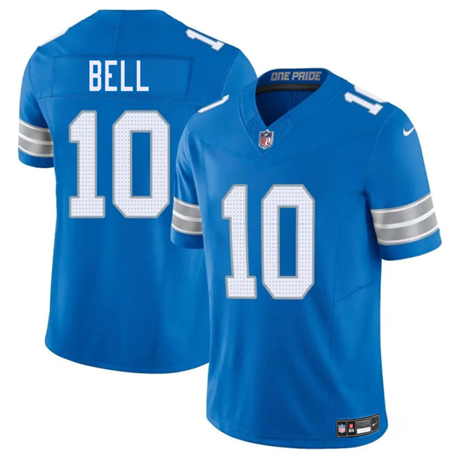 Personalized Men’s Detroit Lions #10 Ronnie Bell Blue 2025 F.U.S.E. Limited Stitched Jersey