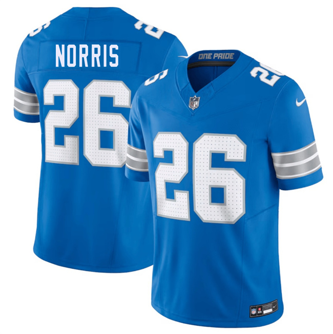 Personalized Men’s Detroit Lions #26 Morice Norris Blue 2025 F.U.S.E. Limited Stitched Jersey