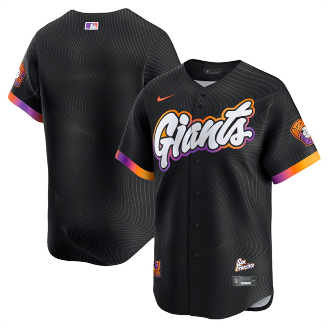 Personalized Youth San Francisco Giants Blank Anthracite 2025 City Connect Limited Stitched Baseball Jersey
