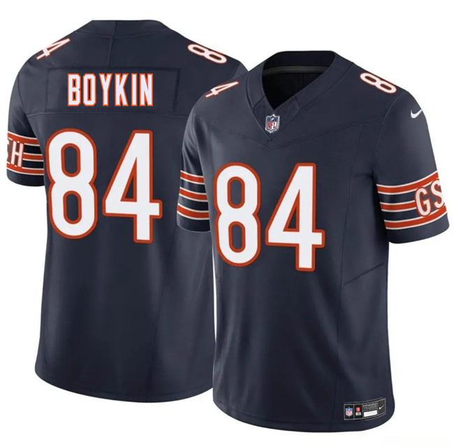 Personalized Men’s Chicago Bears #84 Miles Boykin Navy 2025 F.U.S.E. Untouchable Limited Stitched Football Jersey