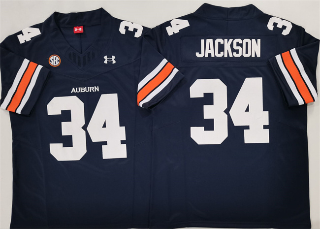 Personalized Men’s Auburn Tigers #34 Bo Jackson Navy 2024 F.U.S.E. Limited Stitched Jersey