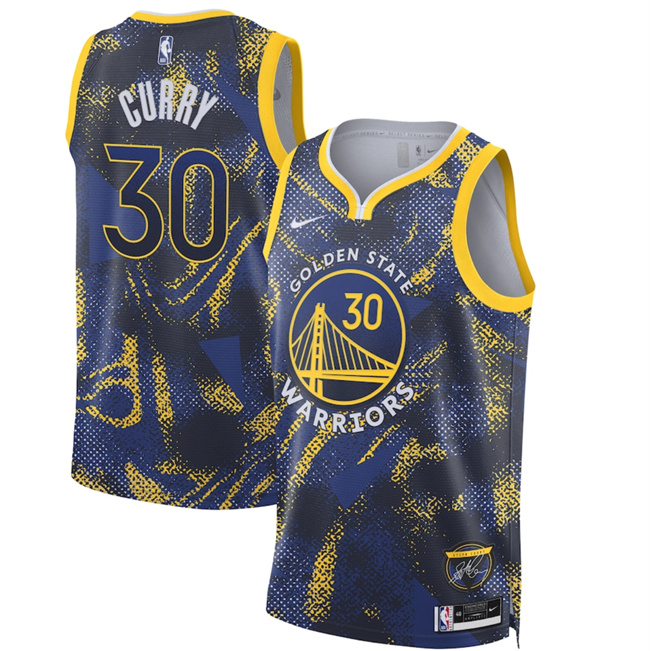 Personalized Men’s Golden State Warriors #30 Stephen Curry Royal 2025 Select Series Swingman Stitched Basketball Jersey