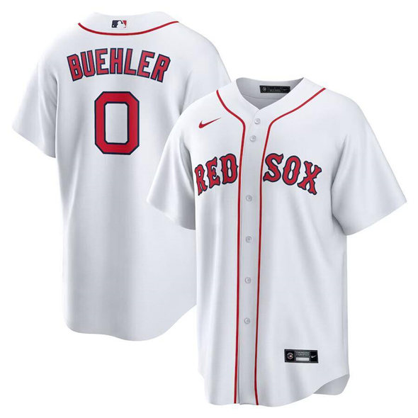 Personalized Men’s Boston Red Sox #0 Walker Buehler White 2025 Cool Base Stitched Baseball Jersey