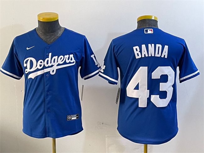 Personalized Women’s Los Angeles Dodgers #43 Anthony Banda Royal Cool Base Stitched Baseball Jersey