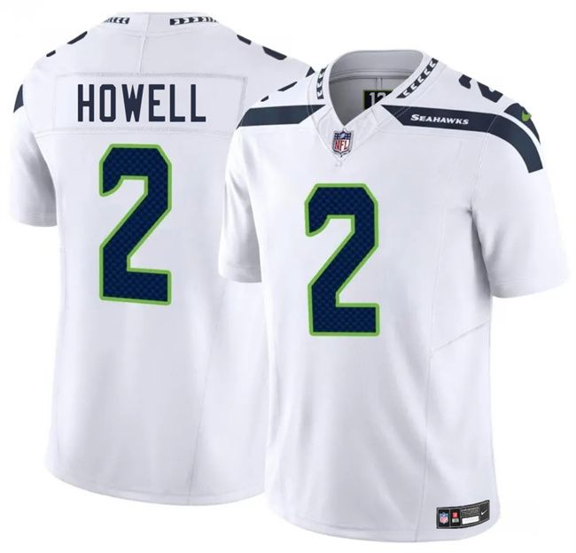 Personalized Men’s Seattle Seahawks #2 Sam Howell White 2025 F.U.S.E. Limited Stitched Football Jersey