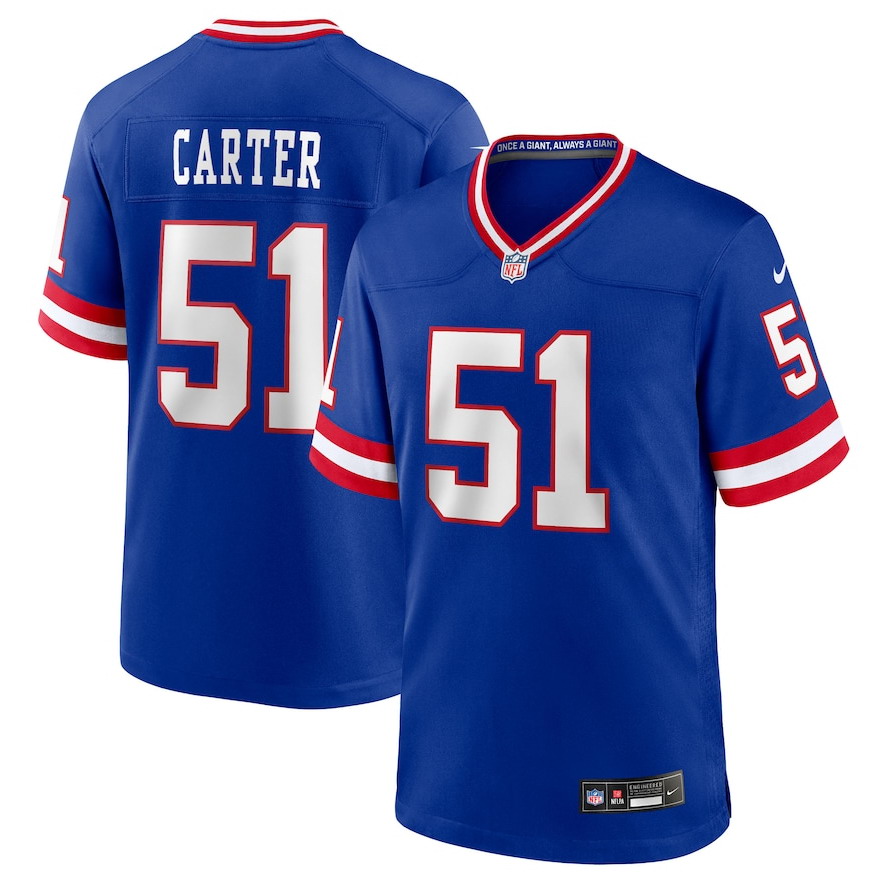 Personalized Men’s New York Giants #51 Abdul Carter Royal First Round Pick 2nd Alternate Game Jersey