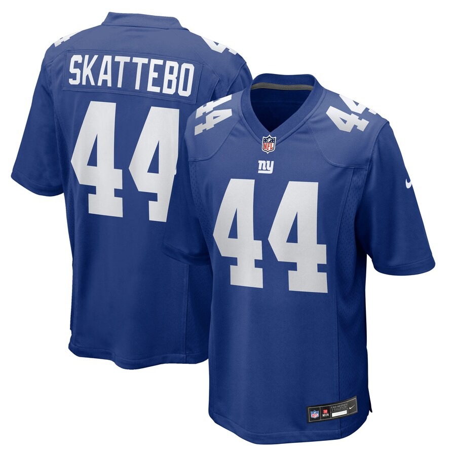 Personalized Men’s New York Giants #44 Cam Skattebo Royal Team Game Jersey