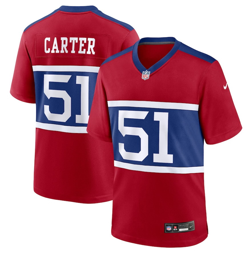Personalized Men’s New York Giants #51 Abdul Carter Red First Round Pick Alternate Game Jersey
