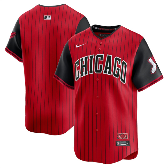 Personalized Youth Chicago White Sox Blank Red Black 2025 City Connect Limited Stitched Baseball Jersey