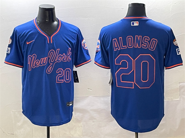 Personalized Men’s New York Mets #20 Pete Alonso Royal 2025 Spring Training Stitched Baseball Jersey