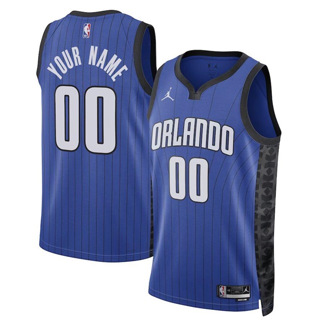 Personalized Men’s Orlando Magic Active Player Blue Statement Edition Stitched Basketball Jersey