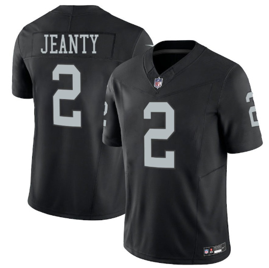 Personalized Men’s Las Vegas Raiders #2 Ashton Jeanty Black 2025 F.U.S.E. Stitched Football Jerseys