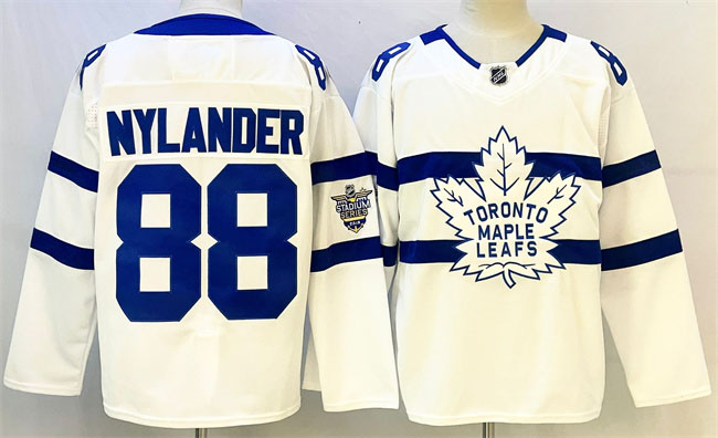 Personalized Men’s Toronto Maple Leafs #88 William Nylander White Stadium Series Stitched Jersey