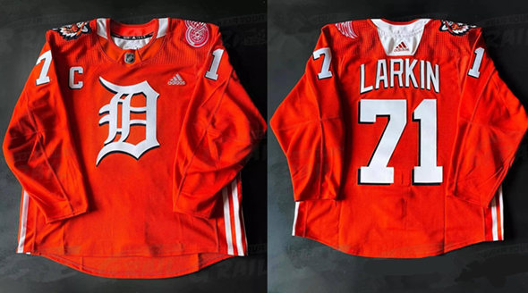 Personalized Men’s Detroit Tigers Red Wings Crossover Limited Edition Stitched Hockey Jersey