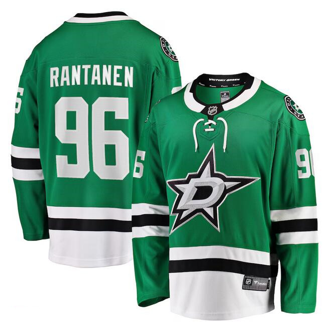 Personalized Men’s Dallas Stars #96 Mikko Rantanen Green Home Stitched Hockey Jersey