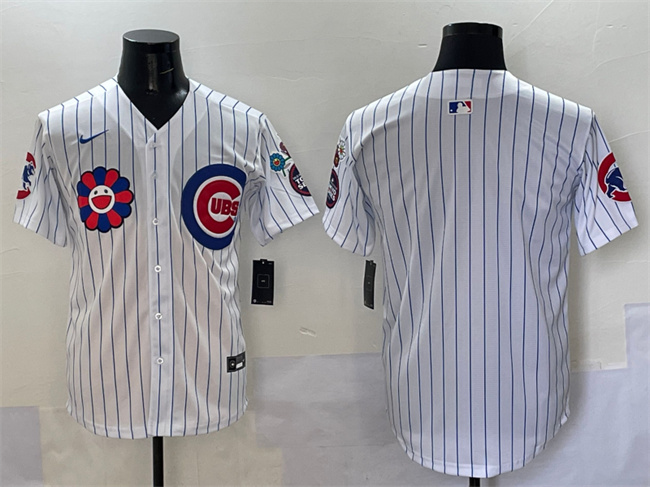 Personalized Men’s Chicago Cubs Blank White 2025 Tokyo Series Limited Stitched Baseball Jersey