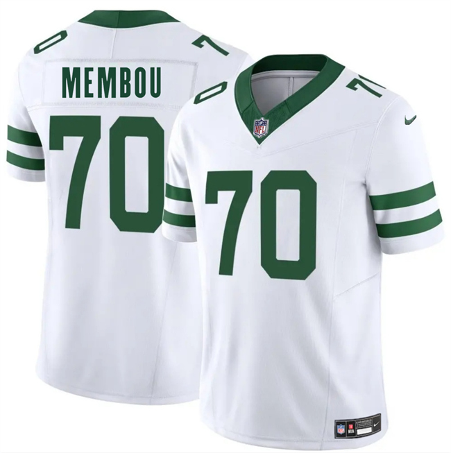 Personalized Men’s New York Jets #70 Armand Membou White 2025 Draft F.U.S.E. Untouchable Limited Stitched Jersey