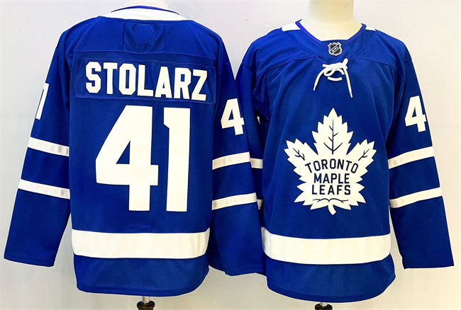 Personalized Men’s Toronto Maple Leafs #41 Anthony Stolarz Blue 2024-25 Stitched Hockey Jersey