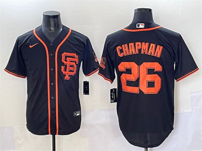 Personalized Men’s San Francisco Giants #26 Matt Chapman Black Cool Base Stitched Baseball Jersey