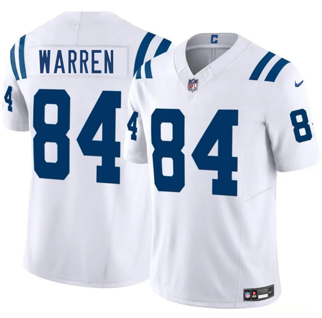 Personalized Youth Indianapolis Colts #84 Tyler Warren White 2025 Draft Untouchable Limited Stitched Football Jersey