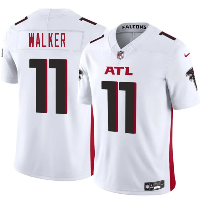 Personalized Youth Atlanta Falcons #11 Jalon Walker White 2025 Draft F.U.S.E. Untouchable Limited Stitched Football Jersey