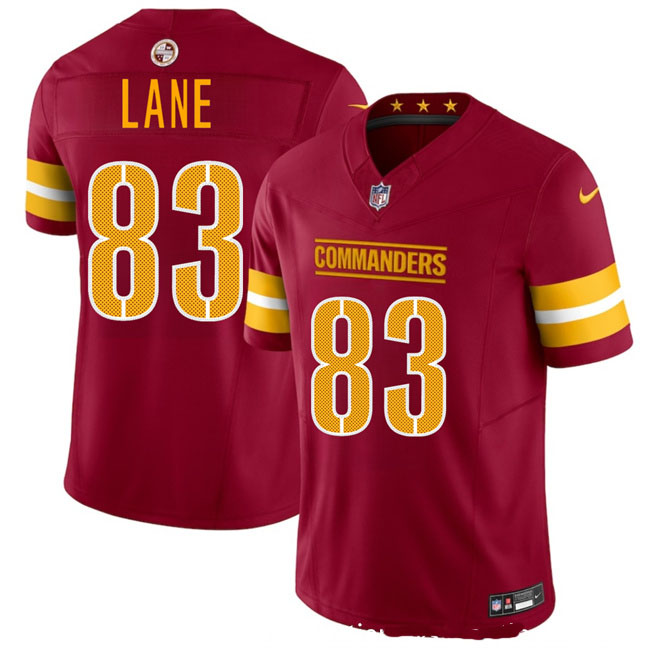 Personalized Men’s Washington Commanders #83 Jaylin Lane Burgundy 2025 Draft F.U.S.E. Limited Stitched Football Jersey