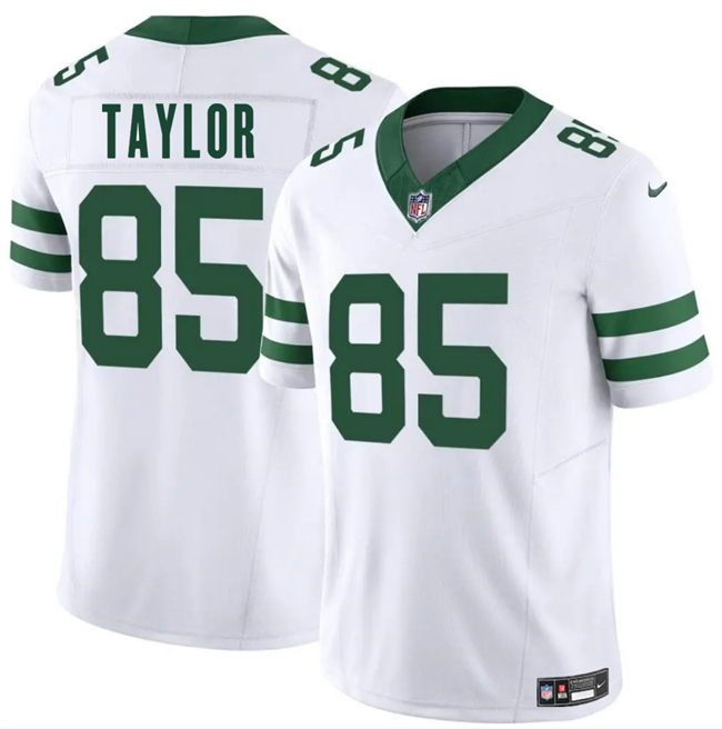 Personalized Men’s New York Jets #85 Mason Taylor White 2025 Draft F.U.S.E. Untouchable Limited Stitched Jersey
