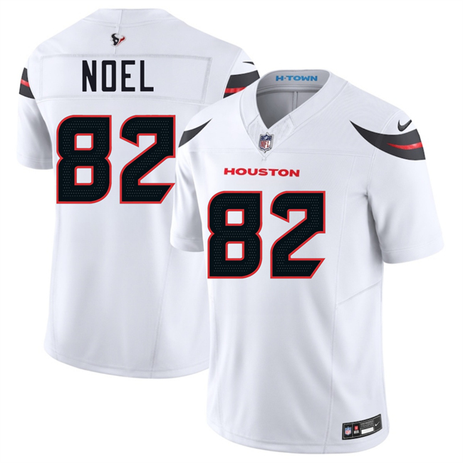 Personalized Men’s Houston Texans #82 Jaylin Noel White 2025 Draft F.U.S.E. Limited Stitched Jersey