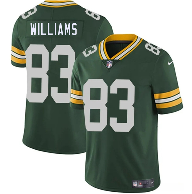 Personalized Men’s Green Bay Packers #83 Savion Williams Green 2025 Draft Untouchable Limited Stitched Football Jersey
