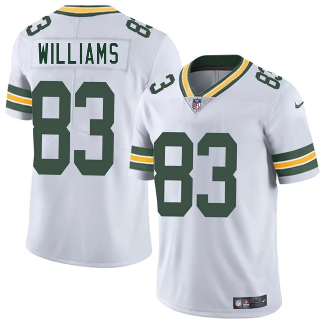 Personalized Men’s Green Bay Packers #83 Savion Williams White 2025 Draft Untouchable Limited Stitched Football Jersey