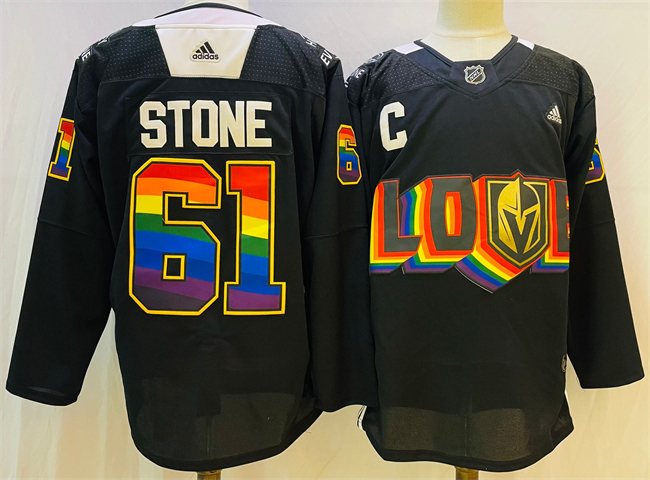 Personalized Men’s Vegas Golden Knights #61 Mark Stone Black 2024-25 Stitched Hockey Jersey