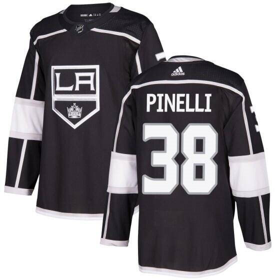 Personalized Men’s Los Angeles Kings #38 Francesco Pinelli Black Stitched Hockey Jersey