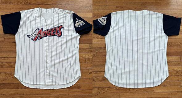 Personalized Men’s Los Angeles Angels Blank White Stitched Baseball Jersey
