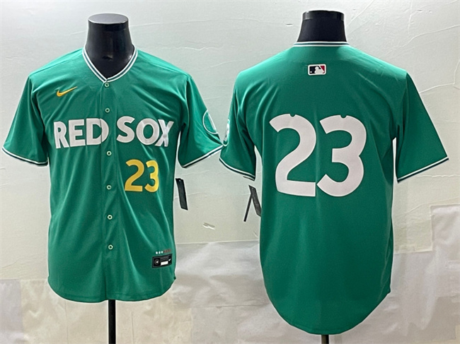 Personalized Men’s Boston Red Sox #23 Romy Gonzalez Green 2025 City Connect Limited Stitched Baseball Jersey