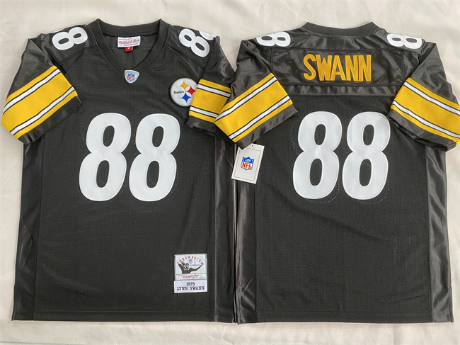 Personalized Men’s Pittsburgh Steelers #88 Lynn Swann Black Stitched Football Jersey
