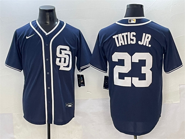 Personalized Men’s San Diego Padres #23 Fernando Tatis Jr. Navy Cool Base Stitched Baseball Jersey