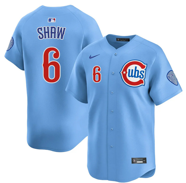 Personalized Men’s Chicago Cubs #6 Matt Shaw Blue 2024 25 2nd Alternate Limited Stitched Baseball Jersey