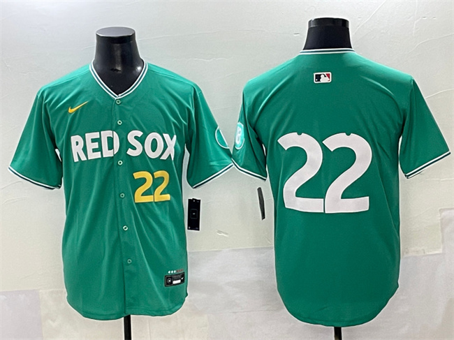 Personalized Men’s Boston Red Sox #22 Garrett Whitlock Green 2025 City Connect Limited Stitched Baseball Jersey