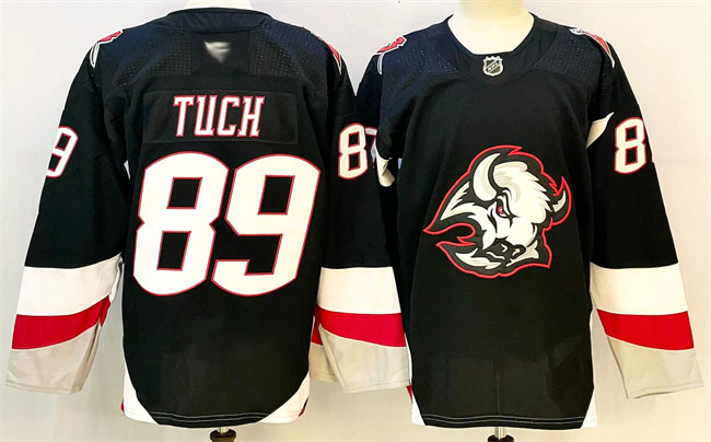 Personalized Men’s Buffalo Sabres #89 Alex Tuch Black 2024-25 Alternate Stitched Hockey Jersey