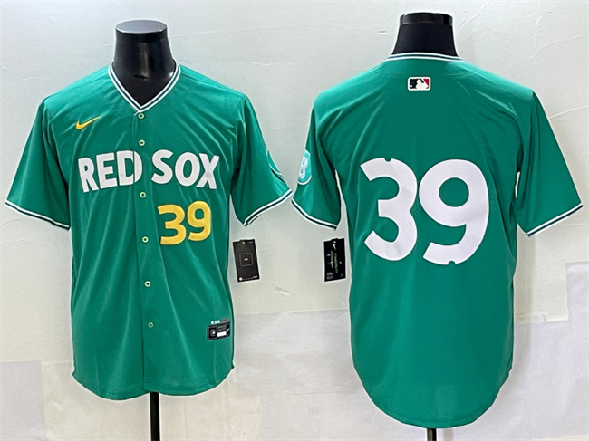 Personalized Men’s Boston Red Sox #39 Marcelo Mayer Green 2025 City Connect Limited Stitched Baseball Jersey