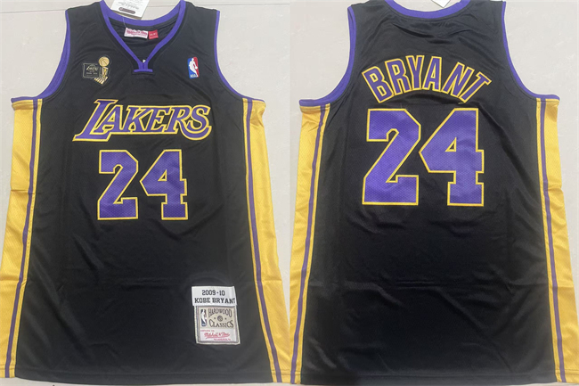 Personalized Men’s Los Angeles Lakers #24 Kobe Bryant Black Throwback Stitched Basketball Jersey