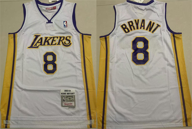 Personalized Men’s Los Angeles Lakers #8 Kobe Bryant Yellow Throwback Stitched Basketball Jersey