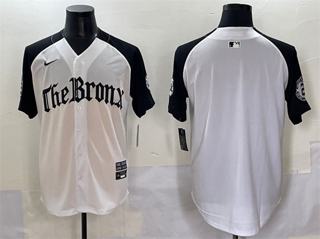 Personalized Men’s New York Yankees Blank White Black ‘Gothic Legacy Edition’ Premier Limited Stitched Baseball Jersey
