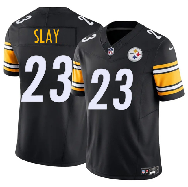 Personalized Men’s Pittsburgh Steelers #23 Darius Slay Black 2025 F.U.S.E. Limited Stitched Football Jersey