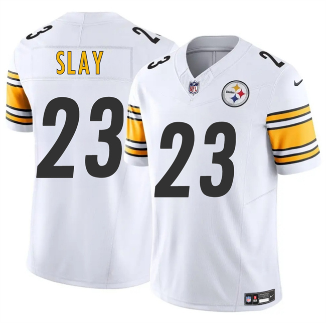 Personalized Men’s Pittsburgh Steelers #23 Darius Slay White 2025 F.U.S.E. Limited Stitched Football Jersey