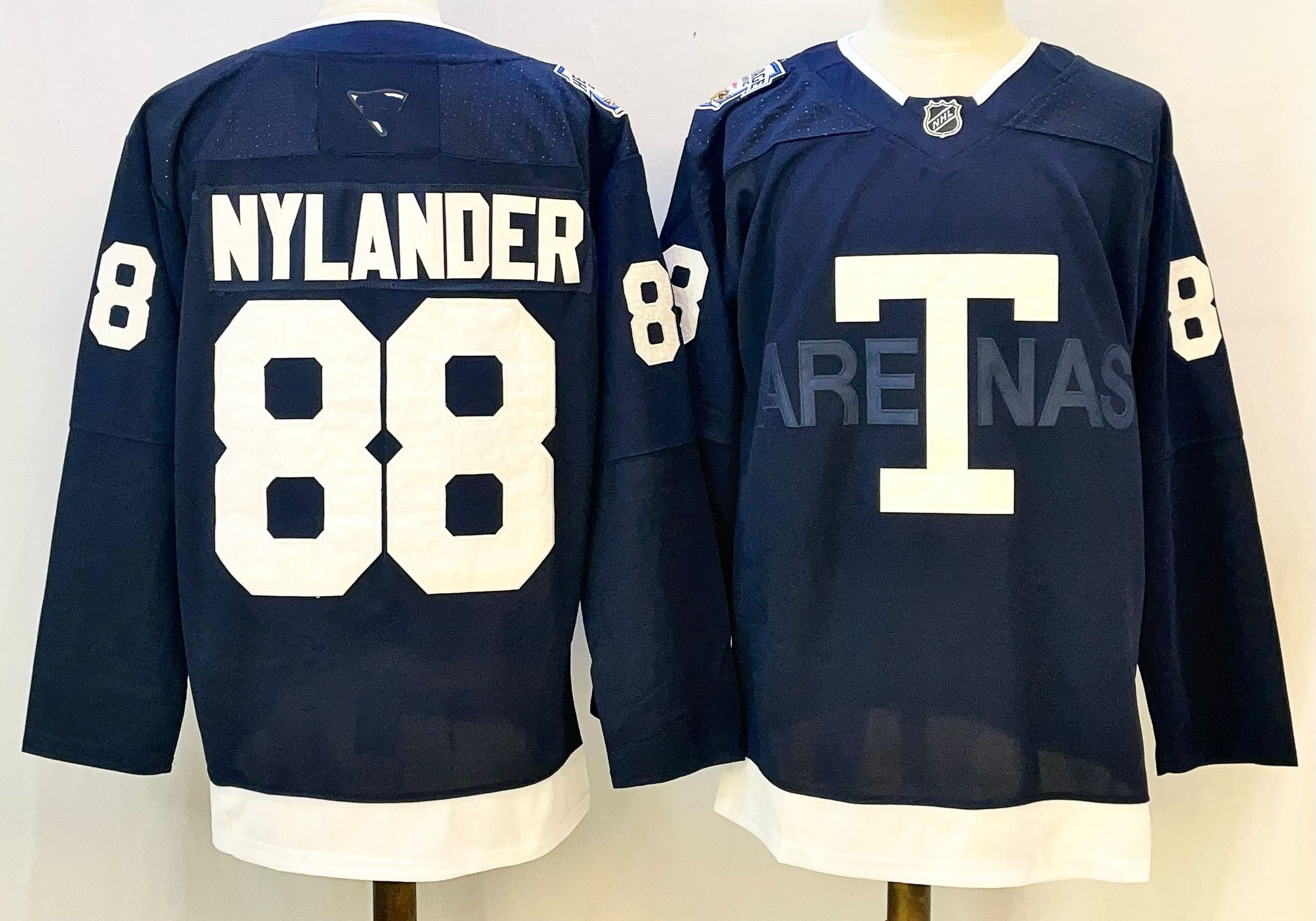 Personalized Men’s Toronto Maple Leafs #88 William Nylander Navy Stitched Jersey